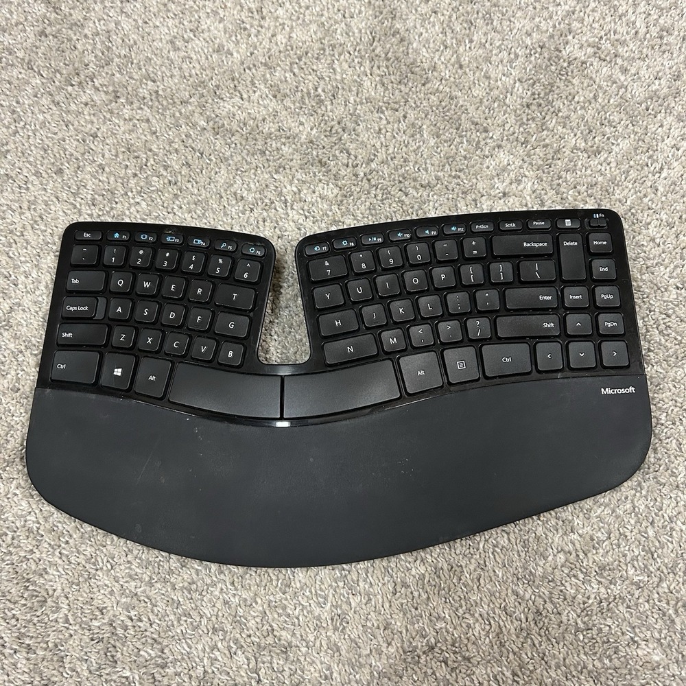 Microsoft Ergonomic Black Keyboard